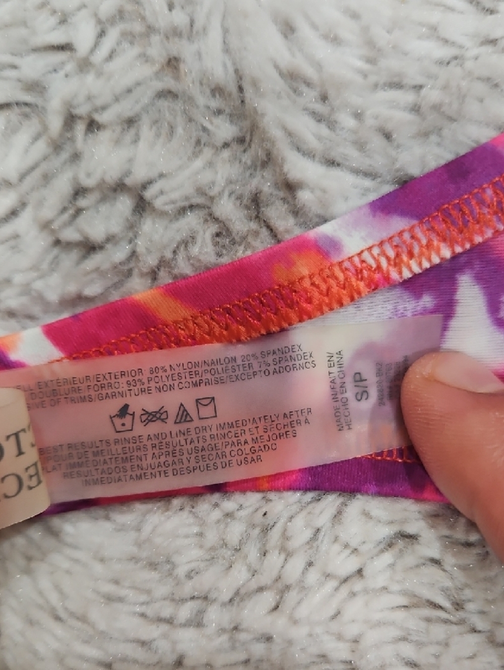 Victoria's Secret Pink Orange Purple Swim Bikini Strap - Picture 7 of 7